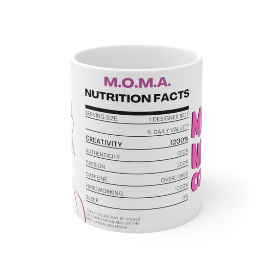 M.O.M.A. Nutrition Ceramic Mug - 11oz
