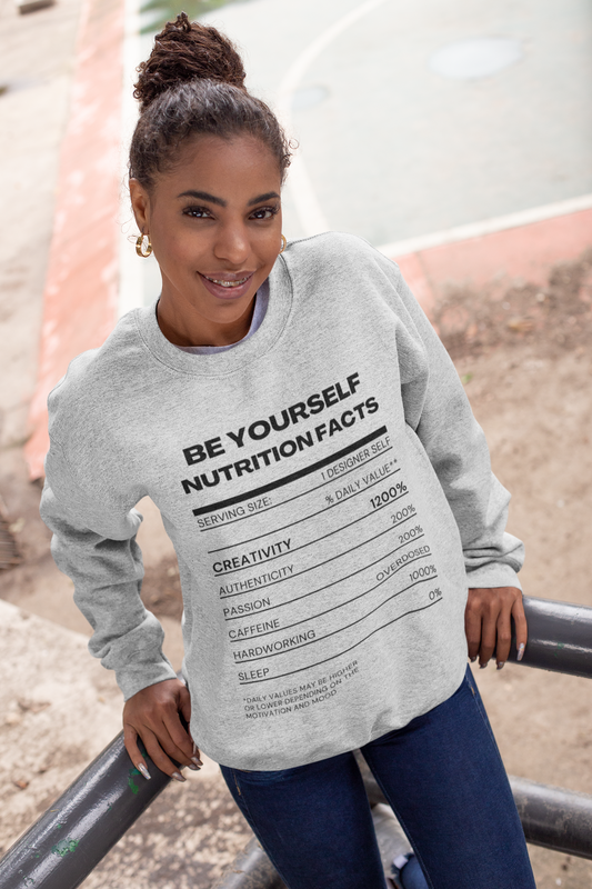 BE YOURSELF FACTS Crewneck Sweatshirt